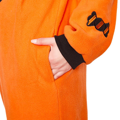OLAOLA Pumpkin Flannel Pajamas Plush Animals Onesie Adult Soft Sleepwear Christmas Carnival Party Suit