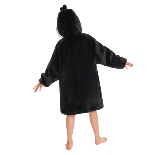 Kids OLAOLA Penguin Wearable Blanket Hoodie Animals Onesie Oversized Soft Homewear With Giant Pocket