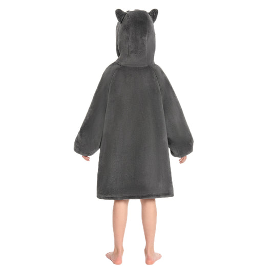 Kids OLAOLA Raccoon Wearable Blanket Hoodie Animals Onesie Oversized Soft Homewear With Giant Pocket