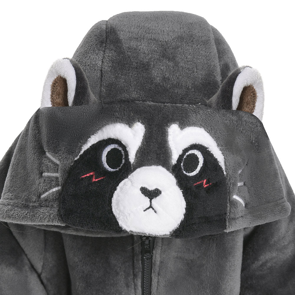 Kids OLAOLA Raccoon Wearable Blanket Hoodie Animals Onesie Oversized Soft Homewear With Giant Pocket