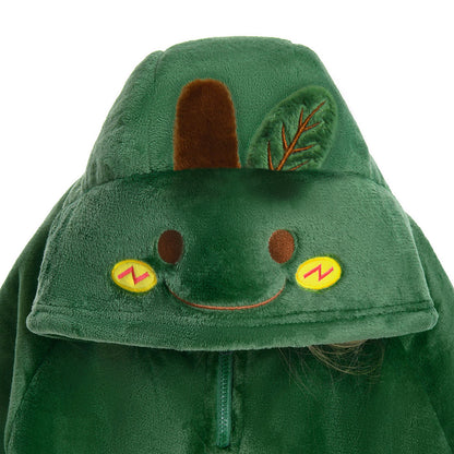 Kids OLAOLA Avocado Wearable Blanket Hoodie Food Onesie Oversized Soft Homewear With Giant Pocket