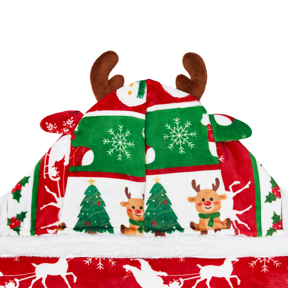 OLAOLA Christmas Tree Elk Snowmen Flannel Blanket Warm Fuzzy Soft Bed Couch Sofa Throw Blanket