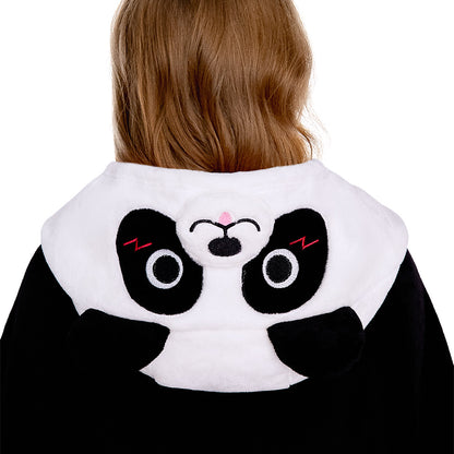 OLAOLA Panda Wearable Hoodie Animals Onesie Oversized Soft Homwear With Giant Pocket For Adult