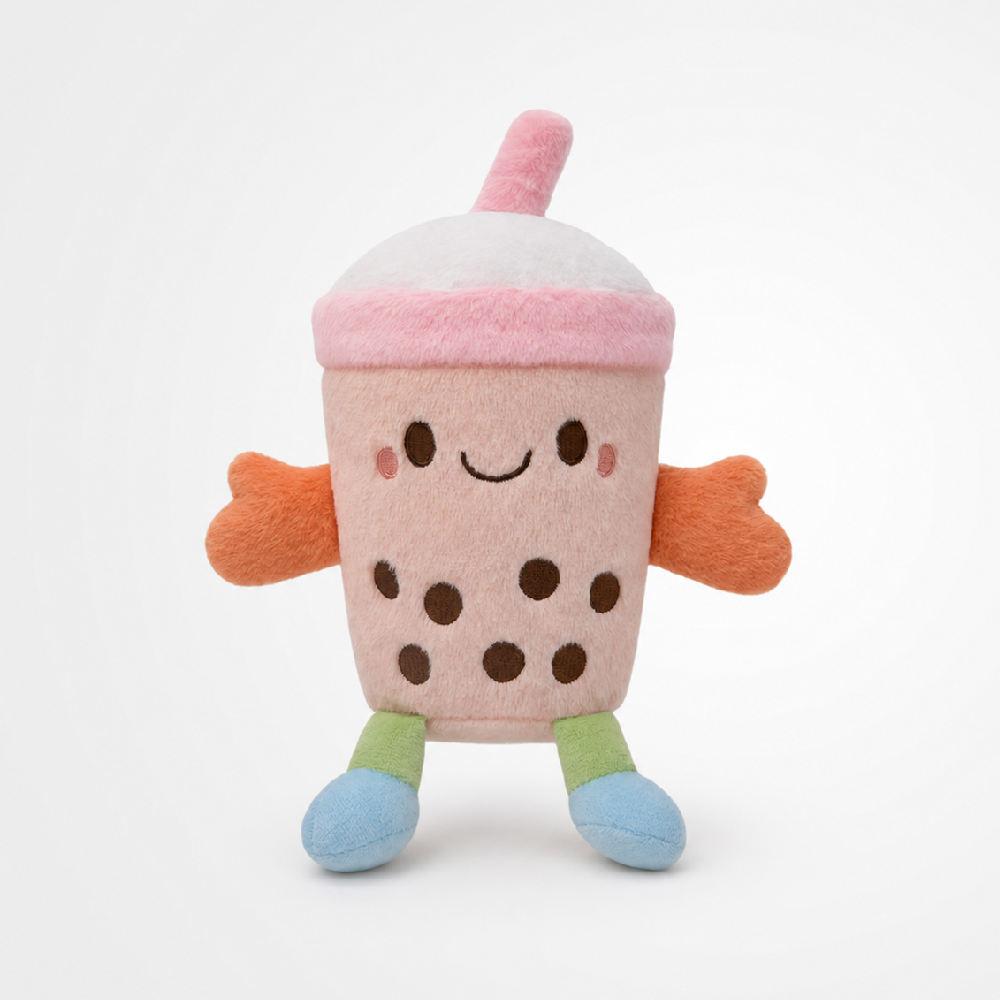 25CM OLAOLA Cute Stuffed Boba Plush Bubble Tea Plushie Pillow Milk Cup Soft Kawaii Food Hugging Toys Gifts For Kids