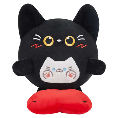 27CM OLAOLA Original Cute Black Cat Heart Dolls Soft Stuffed Dolls Animals Plush Toys Valentine Plushies Birthday Gift