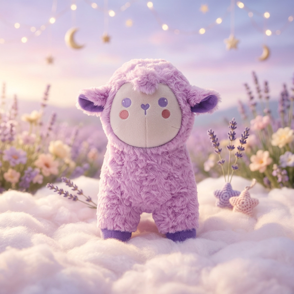 27CM OLAOLA Purple Sheep Stuffed Animal Plush Toy Soft Doll Pillow Plushies Birthday Christmas Gift