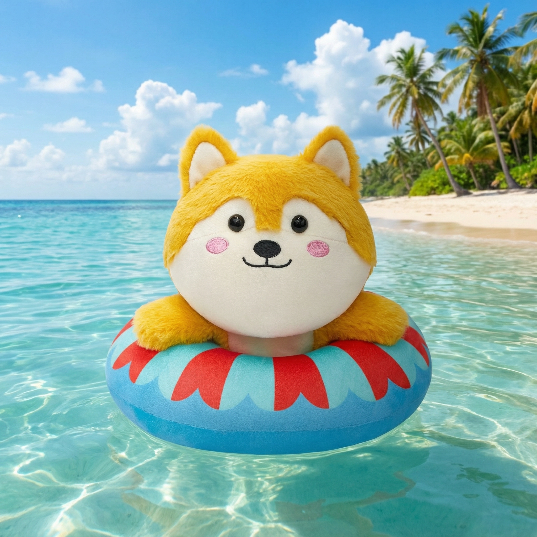 28CM OLAOLA Floatie Shiba Inu Swim Dog Original Plush Toys Soft Stuffed Dolls Animals Plushies Birthday Gift
