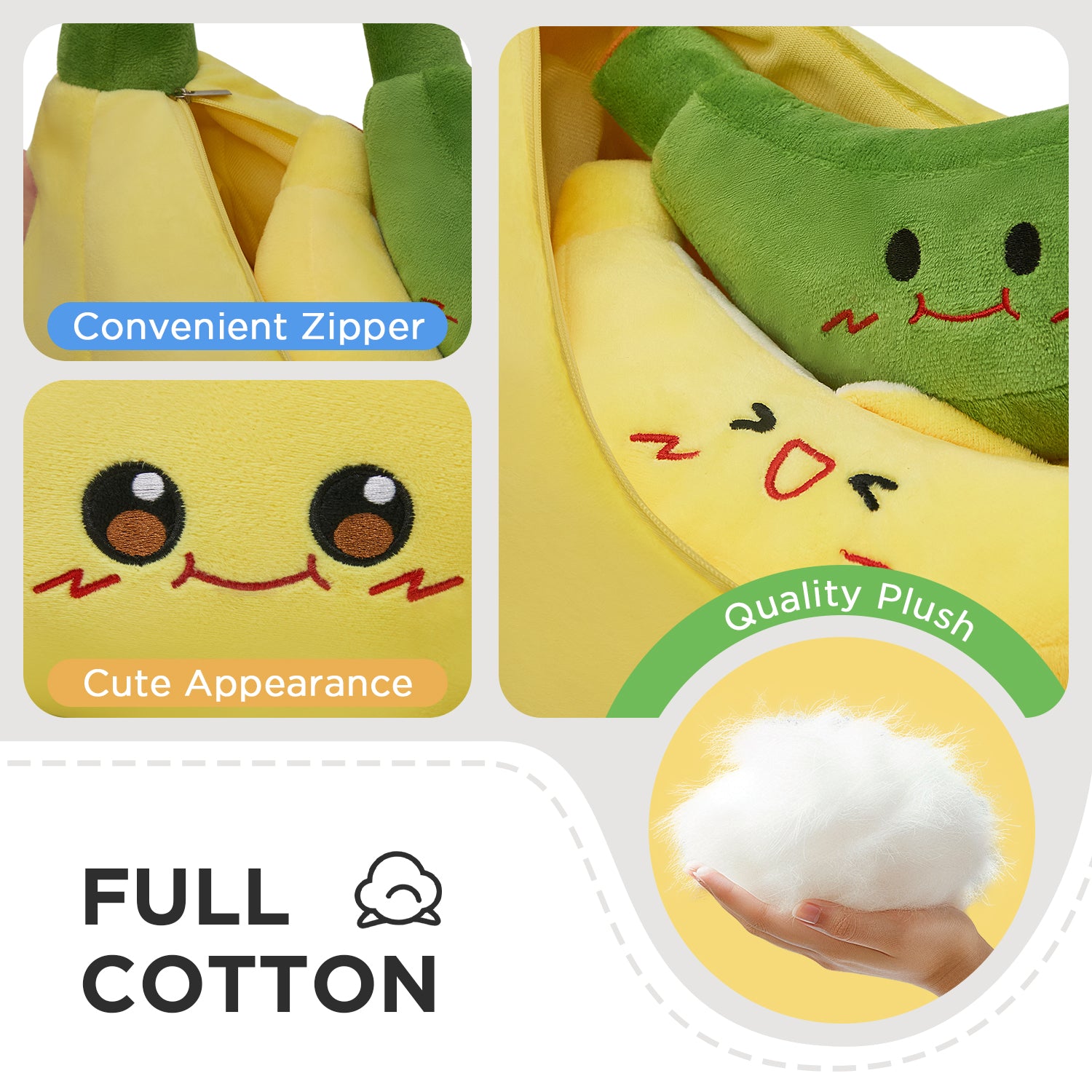 30CM OLAOLA Banana Plush Pillow Stuffed Plushies Cute Fruit Plush Toy For Kids Adults Birthday Gift