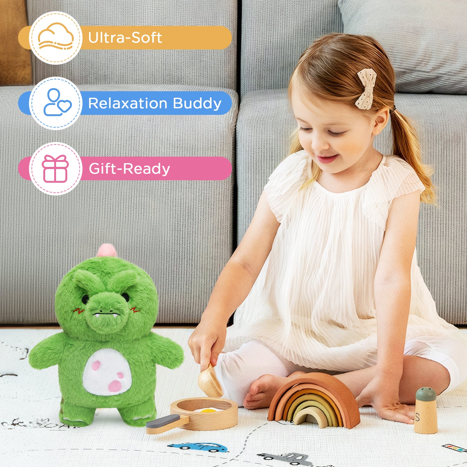 30CM OLAOLA Cartoon Dinosaur Plush Toys Soft Stuffed Dolls Animals Plushies Birthday Gift