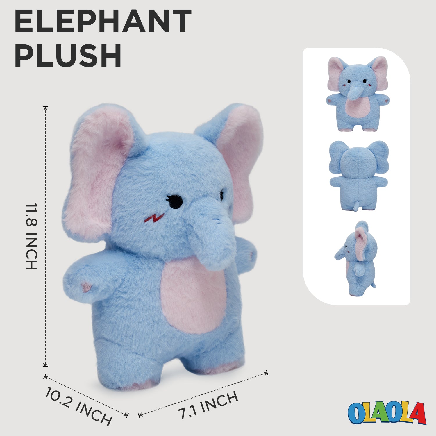 30CM OLAOLA Elephant Original Plush Toys Soft Stuffed Dolls Animals Plushies Birthday Gift