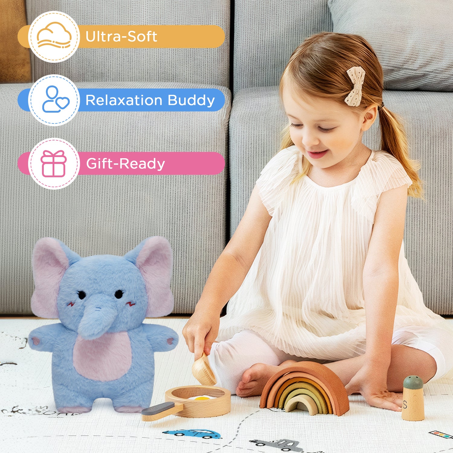 30CM OLAOLA Elephant Original Plush Toys Soft Stuffed Dolls Animals Plushies Birthday Gift