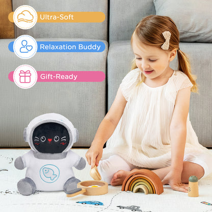 30CM OLAOLA Kawaii Spacesuit Black Cat Plush Toys Soft Stuffed Animals Dolls Pillow For Kids Adult Festival Gift