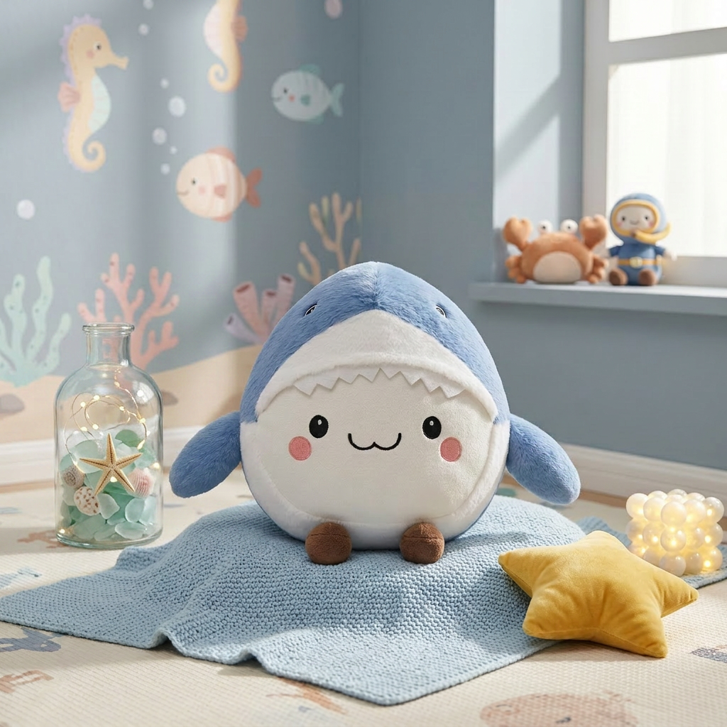 30CM OLAOLA Mini Shark Emotional Stuffed Animals Soft Plush Toys Pillow Cute Plushies For Kids Adults Birthday Gift
