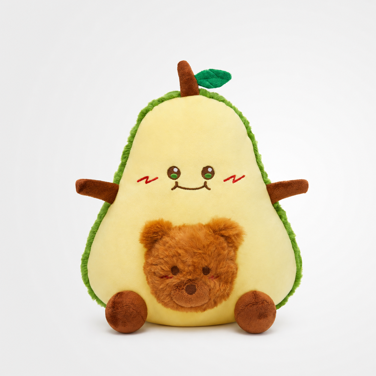 30CM OLAOLA Original Cute Avocado Bear Dolls Soft Stuffed Dolls Animals Food Plush Toys Plushies Birthday Gift
