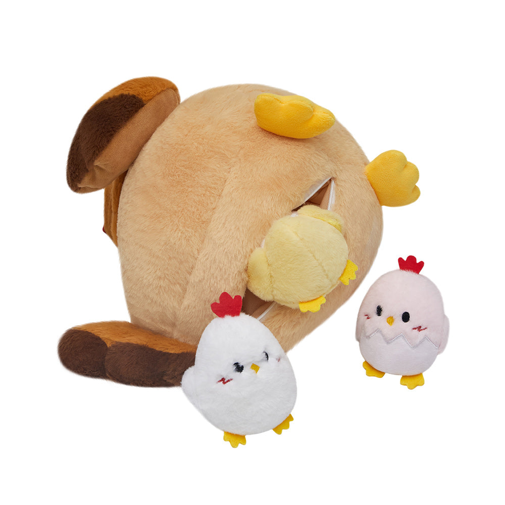 32CM OLAOLA Chicken Stuffed Animal Egg Laying Stuffed Chicken Toy For Kids Soft Plush Toy Doll Pillow Christmas Easter Gift