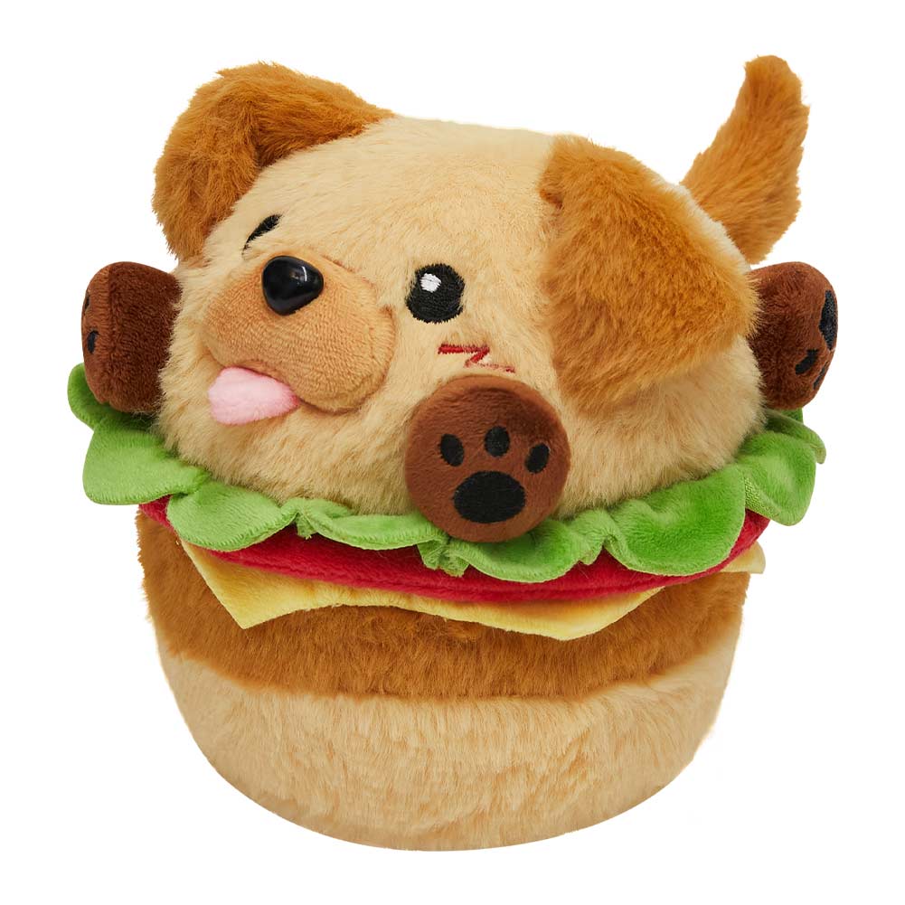 18CM OLAOLA Original Cute Hamburger Puppy Dog Dolls Soft Stuffed Dolls Animals Food Plush Toys Plushies Birthday Gift