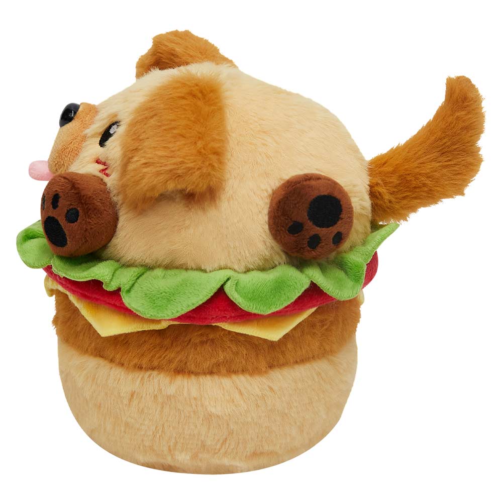 18CM OLAOLA Original Cute Hamburger Puppy Dog Dolls Soft Stuffed Dolls Animals Food Plush Toys Plushies Birthday Gift
