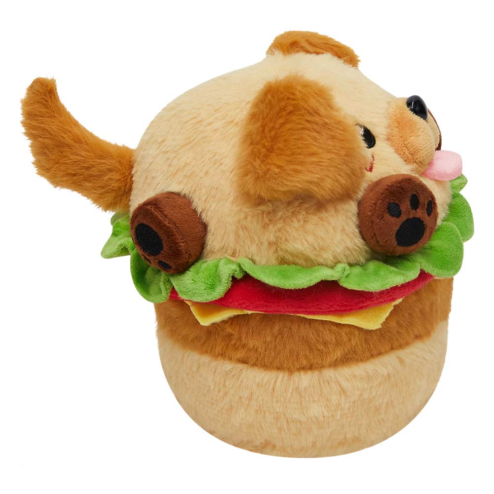 18CM OLAOLA Original Cute Hamburger Puppy Dog Dolls Soft Stuffed Dolls Animals Food Plush Toys Plushies Birthday Gift