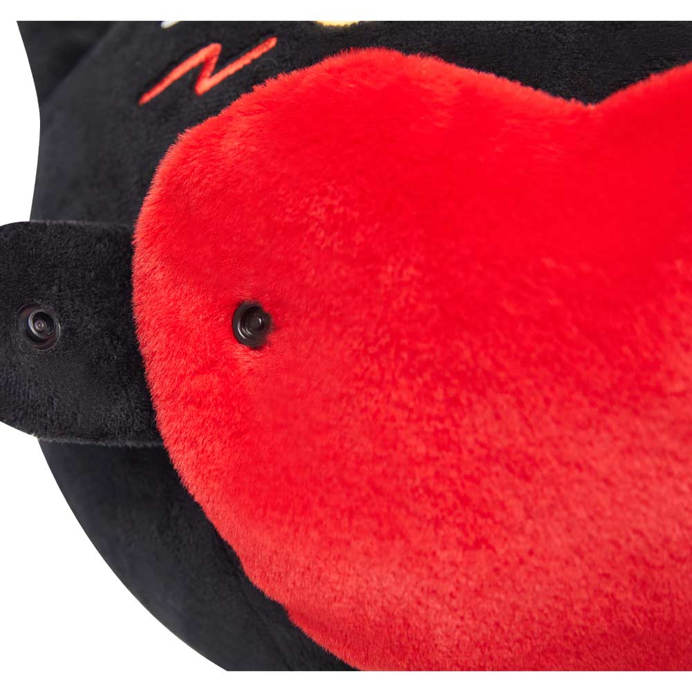 27CM OLAOLA Original Cute Black Cat Heart Dolls Soft Stuffed Dolls Animals Plush Toys Valentine Plushies Birthday Gift