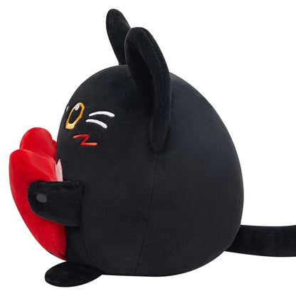 27CM OLAOLA Original Cute Black Cat Heart Dolls Soft Stuffed Dolls Animals Plush Toys Valentine Plushies Birthday Gift