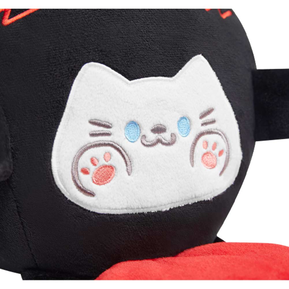 27CM OLAOLA Original Cute Black Cat Heart Dolls Soft Stuffed Dolls Animals Plush Toys Valentine Plushies Birthday Gift