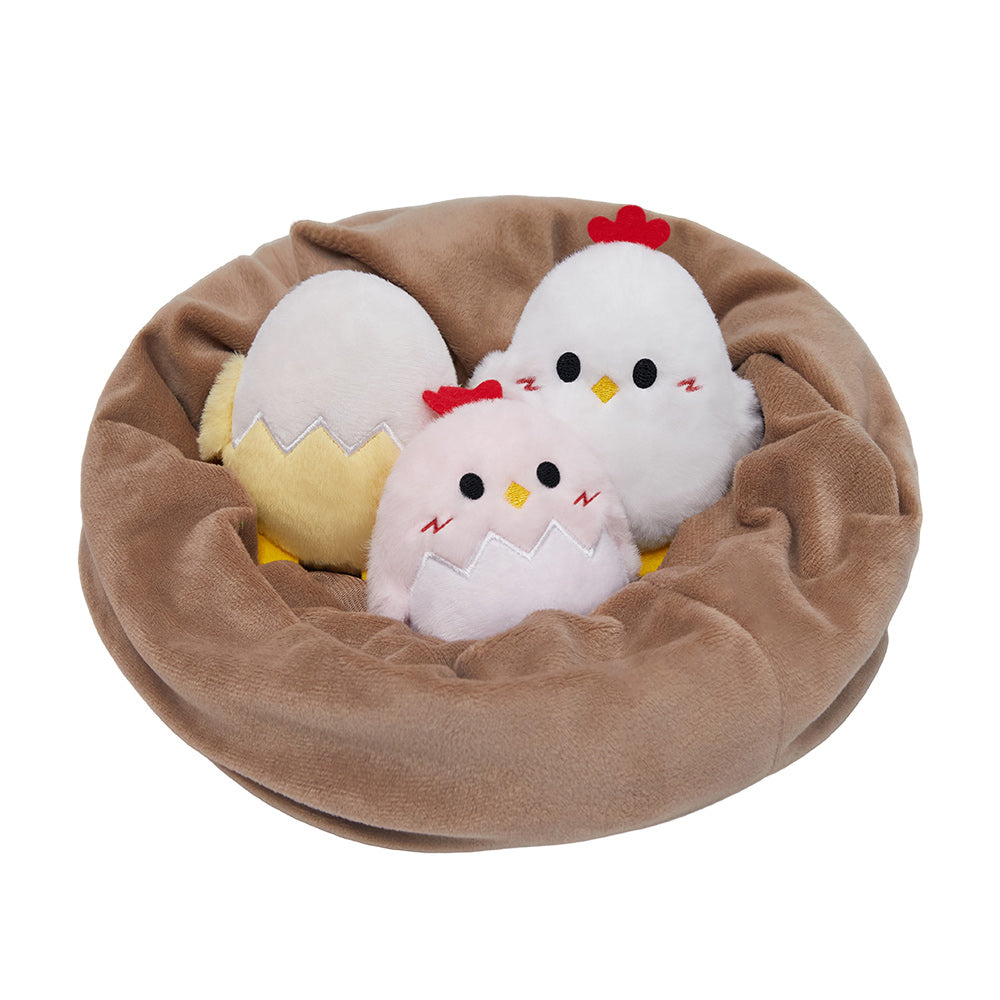 32CM OLAOLA Chicken Stuffed Animal Egg Laying Stuffed Chicken Toy For Kids Soft Plush Toy Doll Pillow Christmas Easter Gift