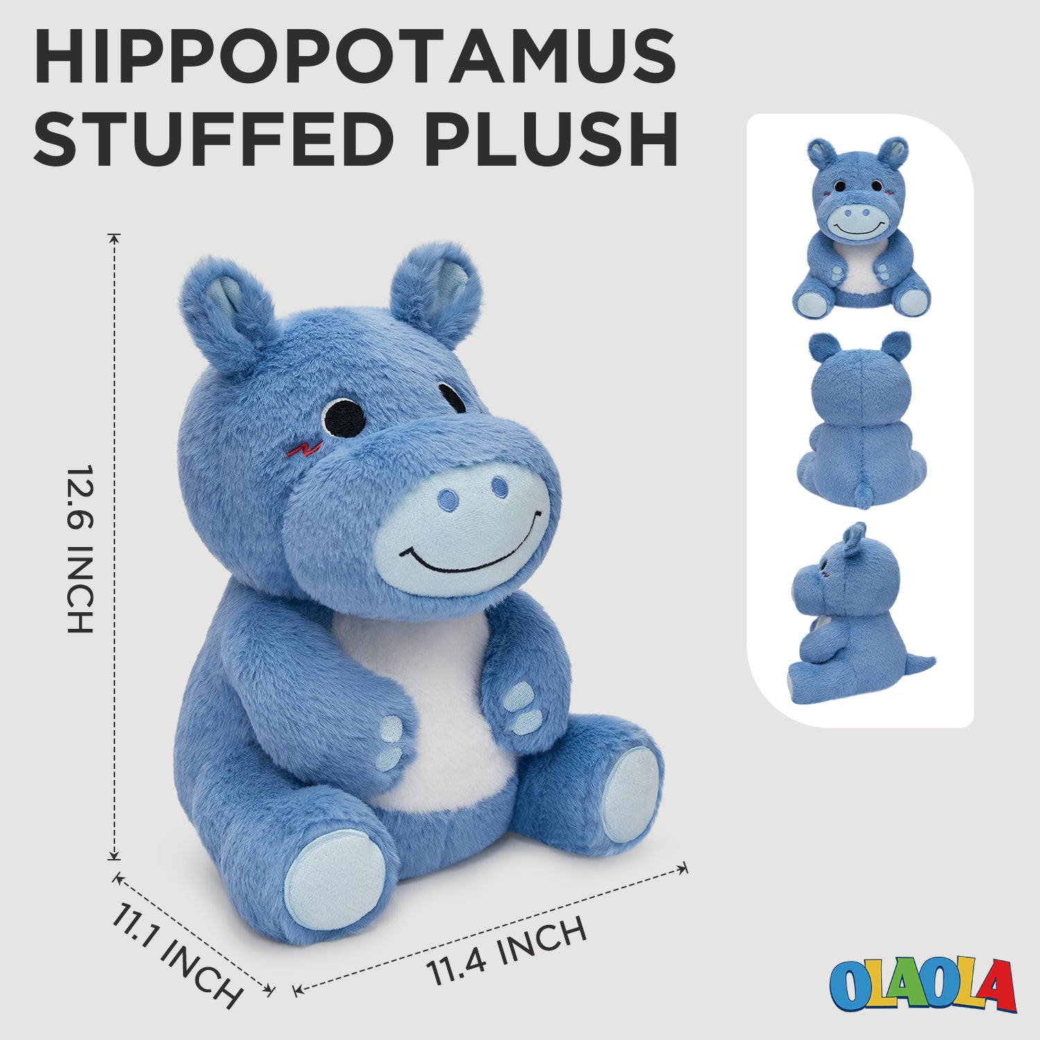 32CM OLAOLA Hippopotamus Original Plush Toys Soft Stuffed Dolls Animals Plushies Birthday Gift