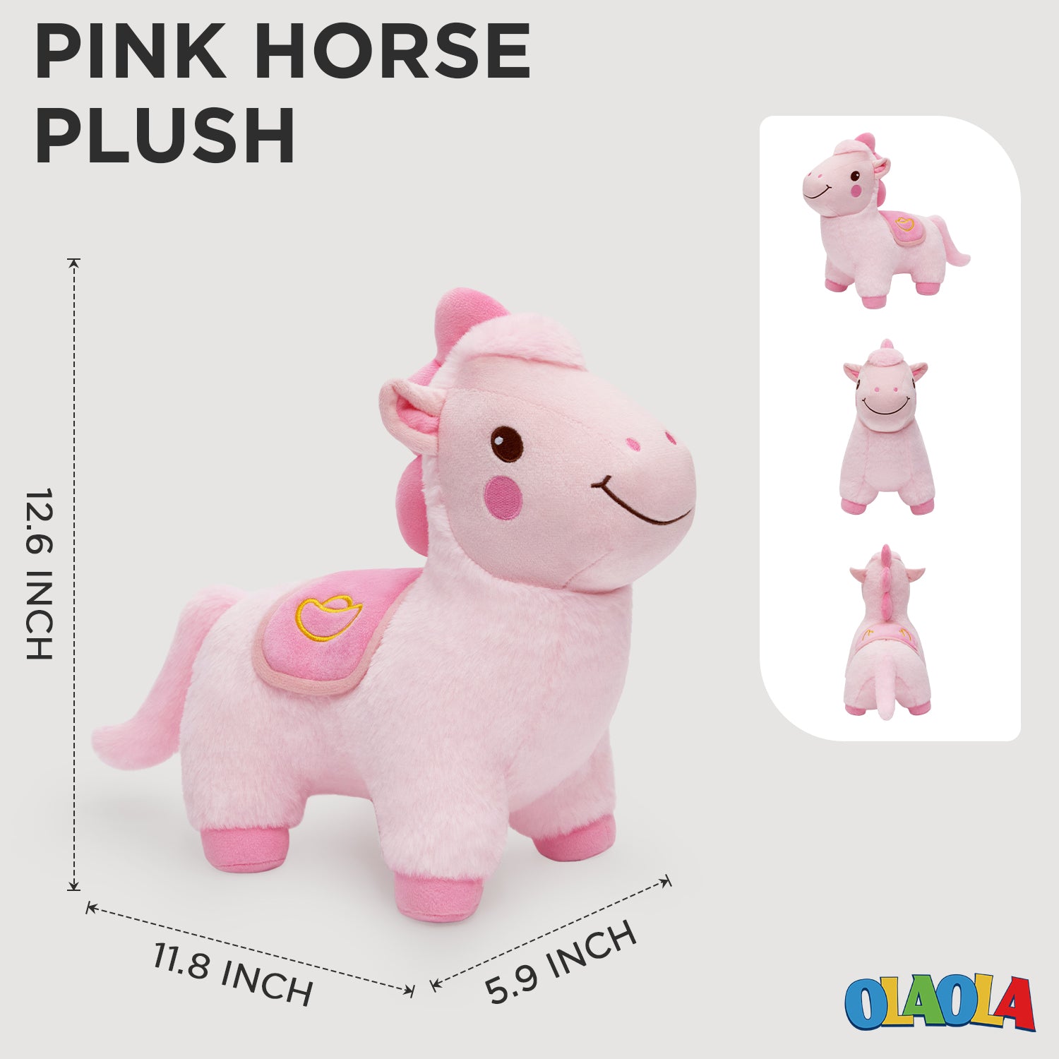 32CM OLAOLA Horse Stuffed Animal Plush Toy Soft Doll Pillow Plushies Birthday Christmas Gift
