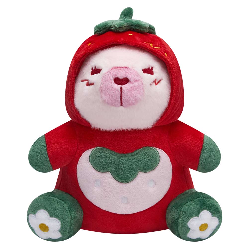 32CM OLAOLA Kawaii Strawberry Capybara Dinosaur Original Plush Toys Soft Stuffed Dolls Animals Dino Plushies Birthday Gift