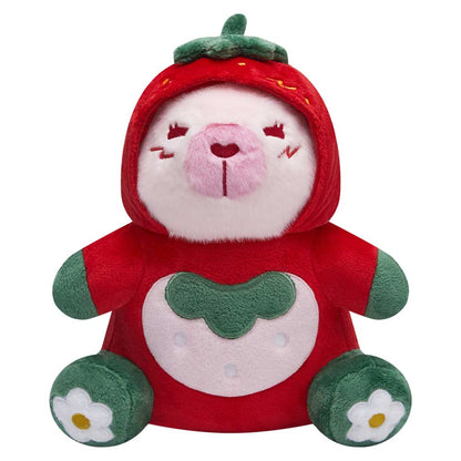 32CM OLAOLA Kawaii Strawberry Capybara Dinosaur Original Plush Toys Soft Stuffed Dolls Animals Dino Plushies Birthday Gift