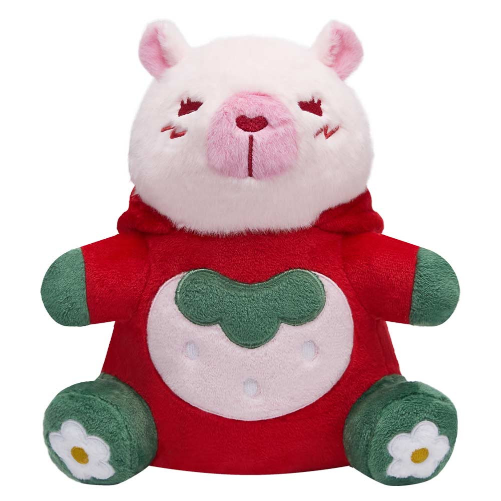 32CM OLAOLA Kawaii Strawberry Capybara Dinosaur Original Plush Toys Soft Stuffed Dolls Animals Dino Plushies Birthday Gift