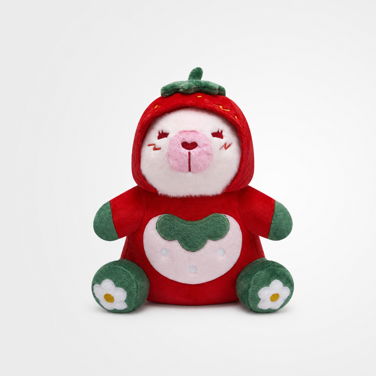 32CM OLAOLA Kawaii Strawberry Capybara Dinosaur Original Plush Toys Soft Stuffed Dolls Animals Dino Plushies Birthday Gift