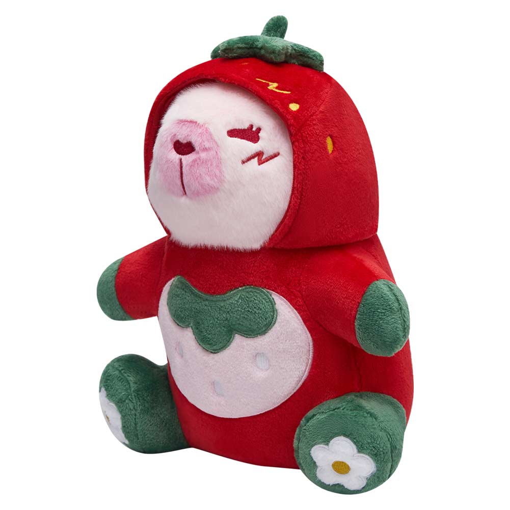 32CM OLAOLA Kawaii Strawberry Capybara Dinosaur Original Plush Toys Soft Stuffed Dolls Animals Dino Plushies Birthday Gift