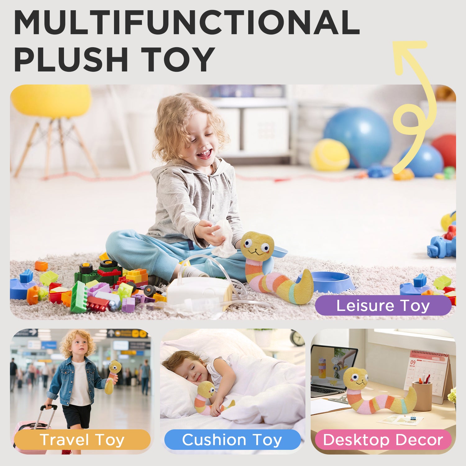 32CM OLAOLA Snake Original Plush Toys Soft Stuffed Dolls Animals Plushies Birthday Gift