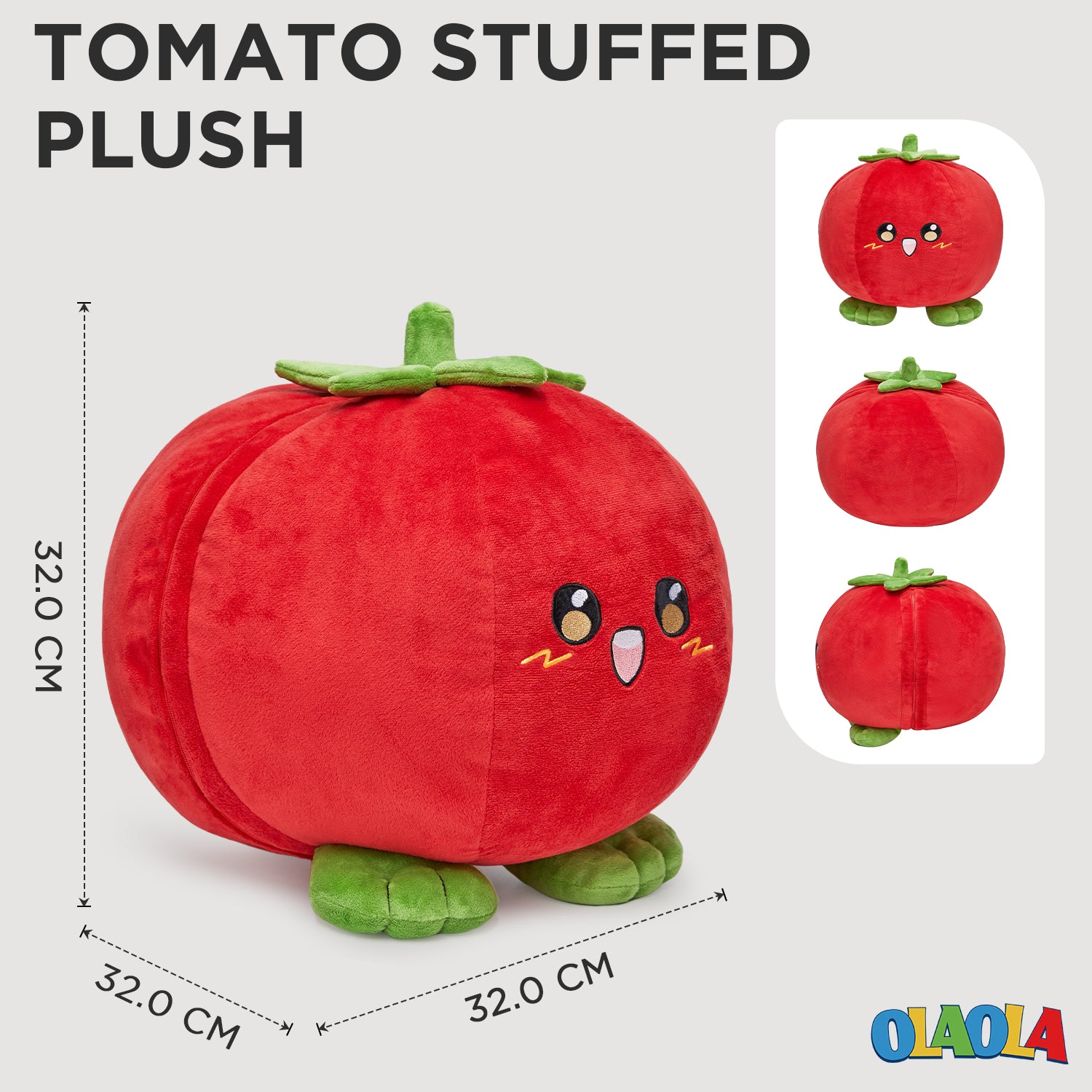 32CM OLAOLA Tomato Plush Toys Soft Stuffed Dolls Animals Plushies Birt