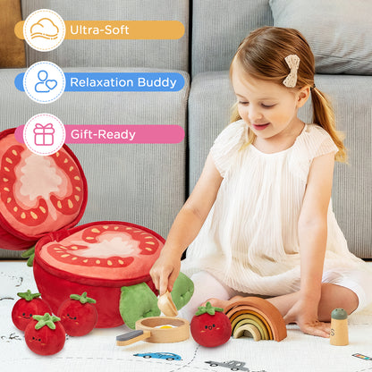 32CM OLAOLA Tomato Plush Toys Soft Stuffed Dolls Animals Plushies Birthday Gift