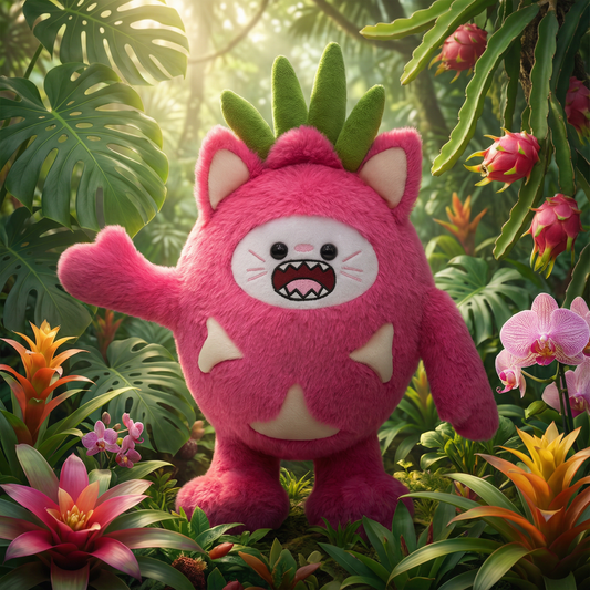 35CM OLAOLA Dragon Fruit Cat Pitaya Kitty Original Plush Toys Soft Stuffed Dolls Animals Plushies Birthday Gift