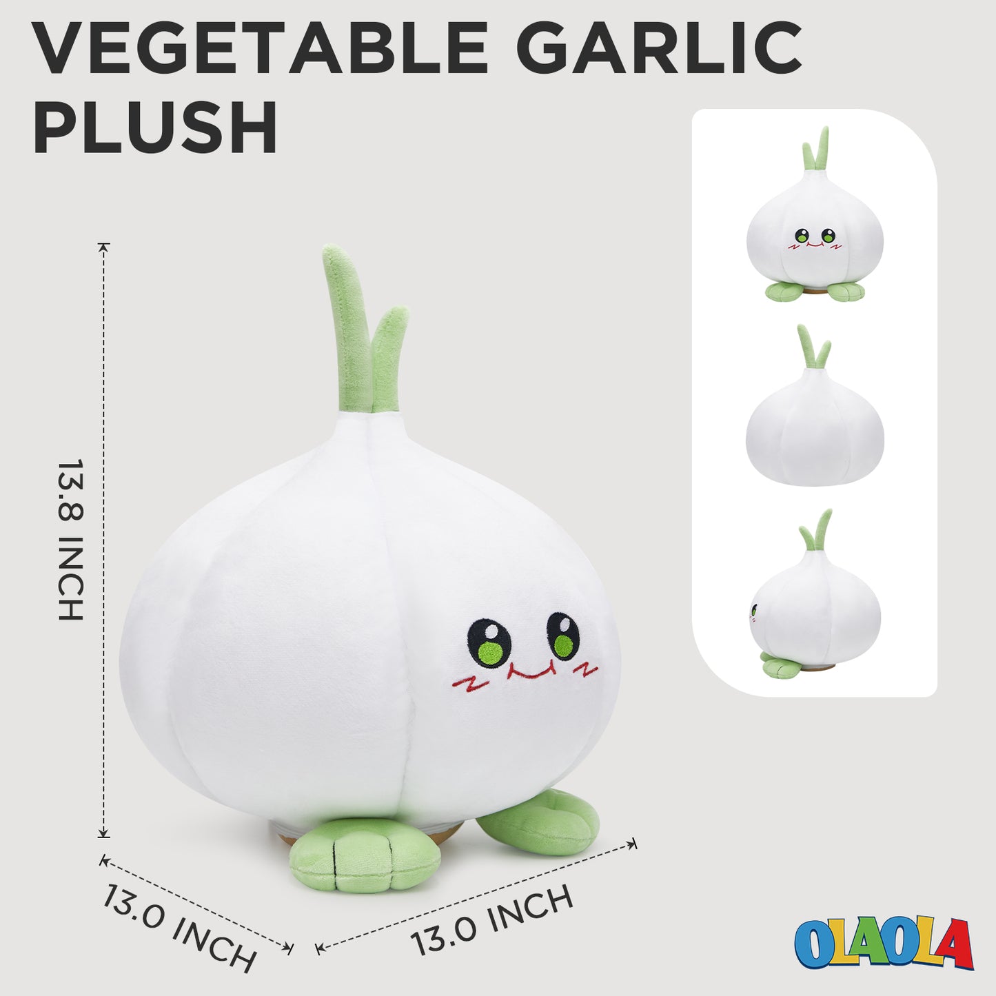35CM OLAOLA Garlic Original Plush Toys Soft Stuffed Animals Dolls Plushies Birthday Halloween Gift
