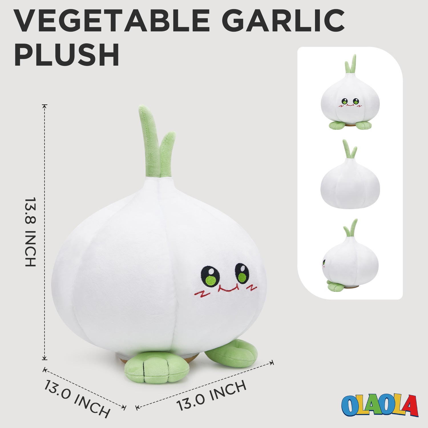 35CM OLAOLA Garlic Original Plush Toys Soft Stuffed Animals Dolls Plushies Birthday Halloween Gift
