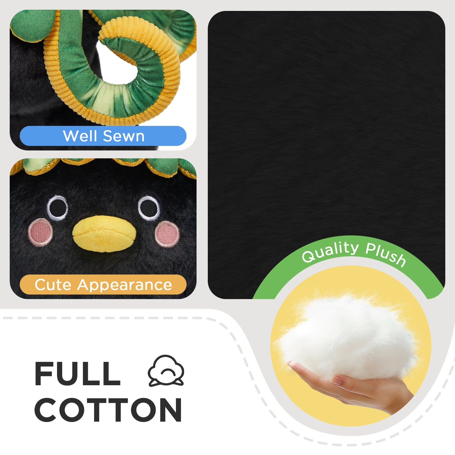 35CM OLAOLA Penguin Octopus Cosplay Plush Toys Cartoon Soft Stuffed Dolls Mascot Birthday Xmas Gift