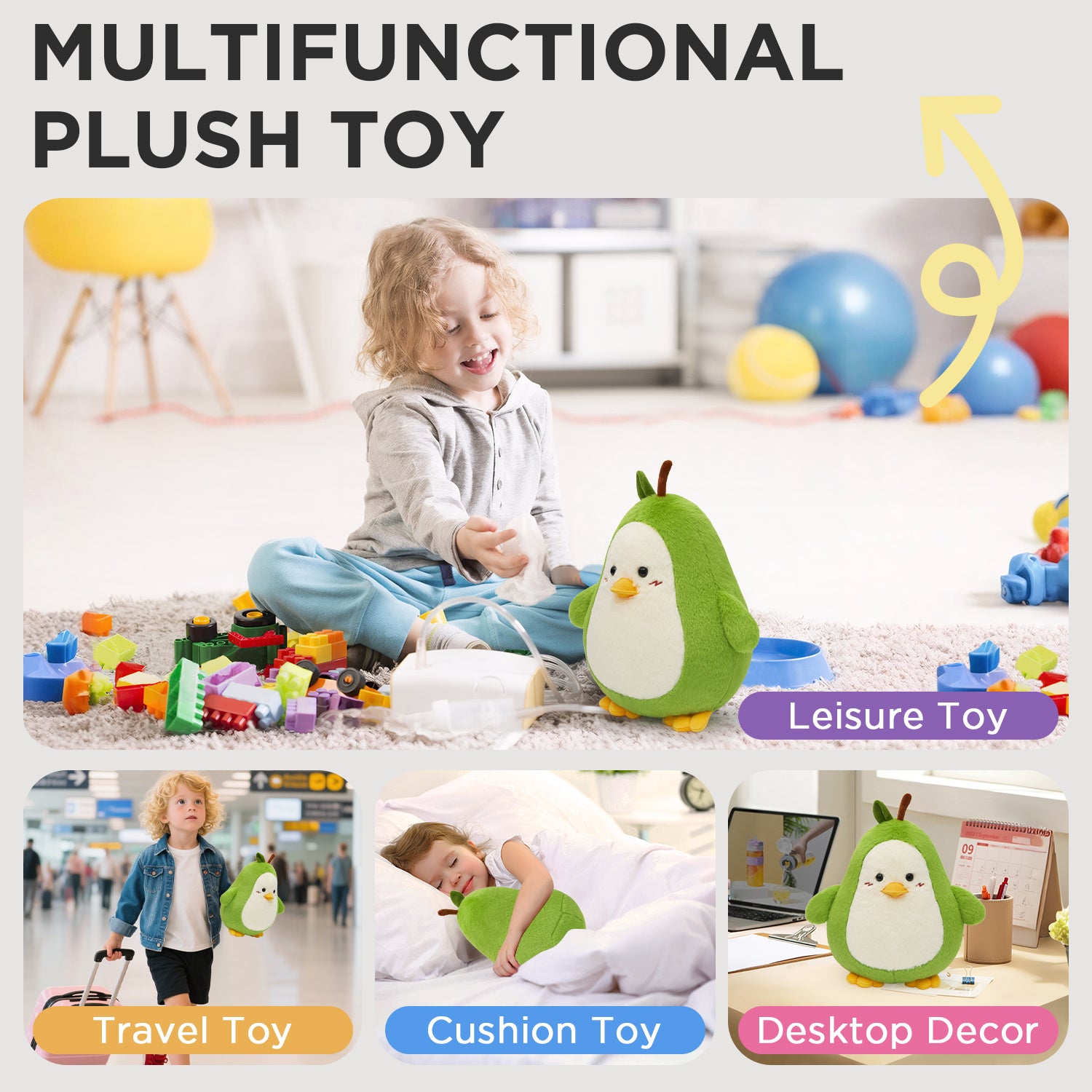 36CM OLAOLA Penguin Pear Cute Stuffed Animals Plush Toy Soft Doll Pillow Plushies For Kids Adults Birthday Gift
