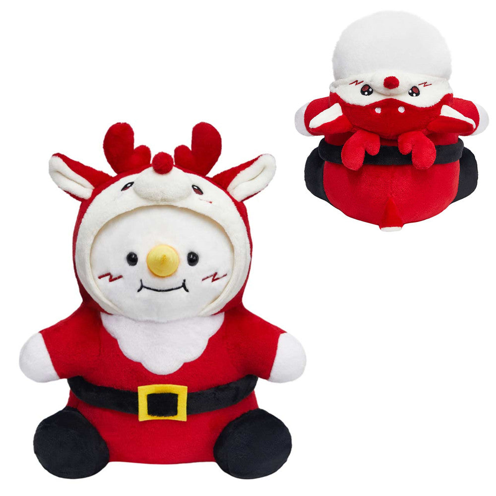 38CM OLAOLA Snowman With Reindeer Suit Plush Toys Plushies Soft Stuffed Dolls Animals Toys Christmas Birthday Gift