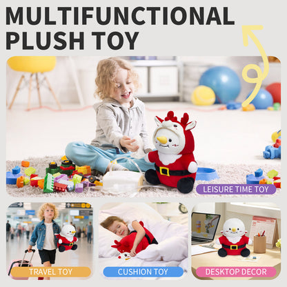 38CM OLAOLA Snowman With Reindeer Suit Plush Toys Plushies Soft Stuffed Dolls Animals Toys Christmas Birthday Gift