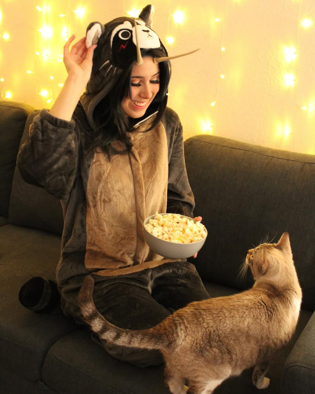 OLAOLA Unisex Adult Plush Raccoon Animals Onesie Pajamas Warm Home One-Piece Sleepwear