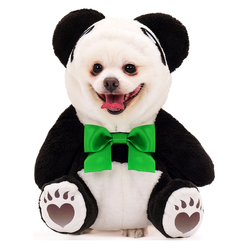Adorable Plush Panda Pet Costume Soft Warm Perfect For Dog Outfits Animal Onesie Halloween Easter Christmas Pets Cosplay Costume