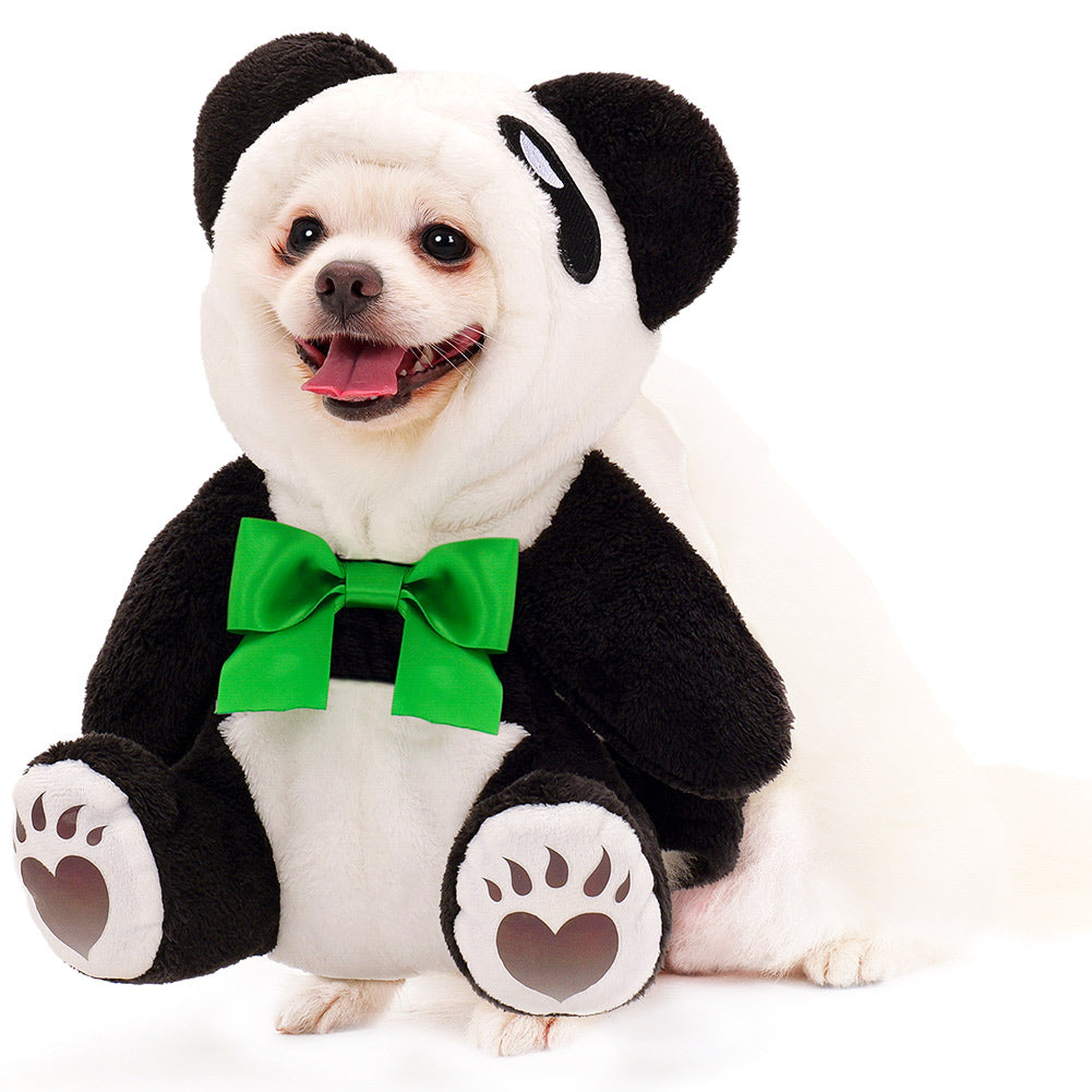 Adorable Plush Panda Pet Costume Soft Warm Perfect For Dog Outfits Animal Onesie Halloween Easter Christmas Pets Cosplay Costume