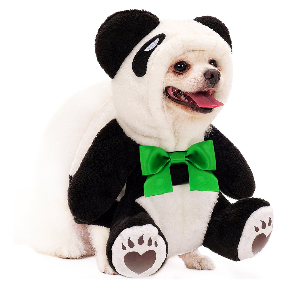 Adorable Plush Panda Pet Costume Soft Warm Perfect For Dog Outfits Animal Onesie Halloween Easter Christmas Pets Cosplay Costume