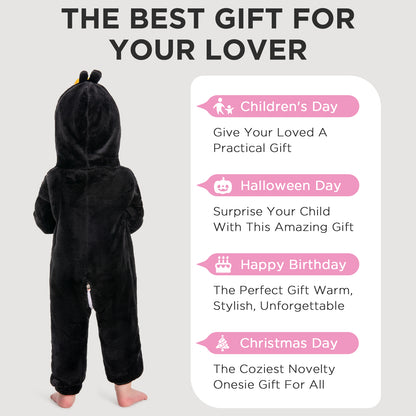 OLAOLA Baby Penguin Pajamas Animal Onesie Toddler Romper Plush Dress Up Infant Outfits Birthday Party Sleepwear