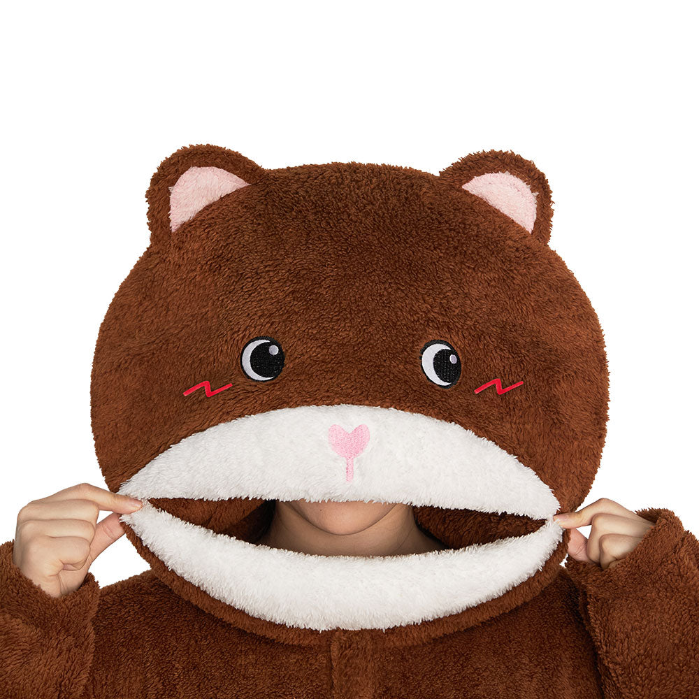 OLAOLA Big Head Bear Animals Onesie Loungewear Unisex Adult One Piece Pajamas Halloween Costume