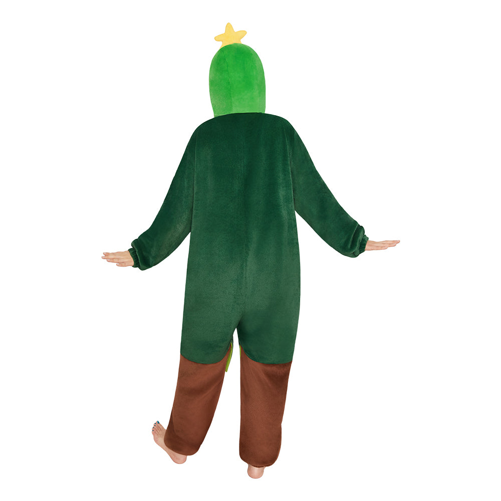 OLAOLA Christmas Tree Christmas Onesie Soft Cozy Loungewear Winter One Piece Pajamas Halloween Funny Costume For Unisex Adult